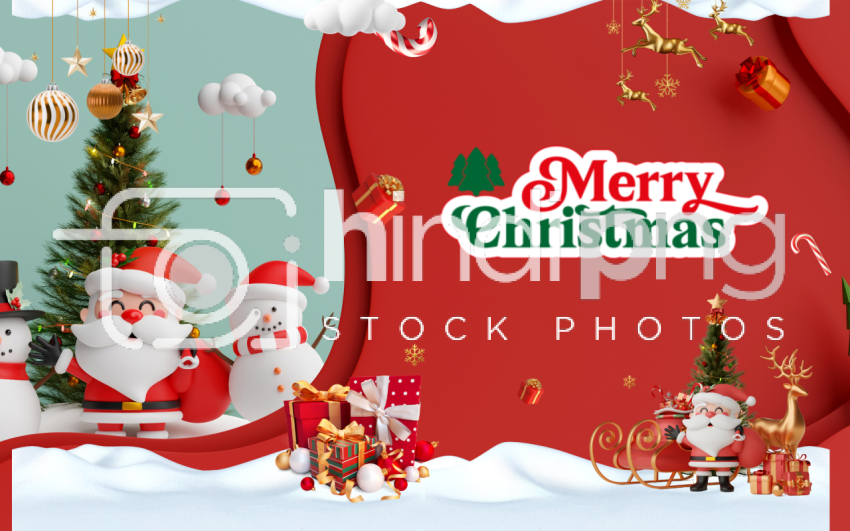 Merry Christmas Hindi Greeting Card PNG