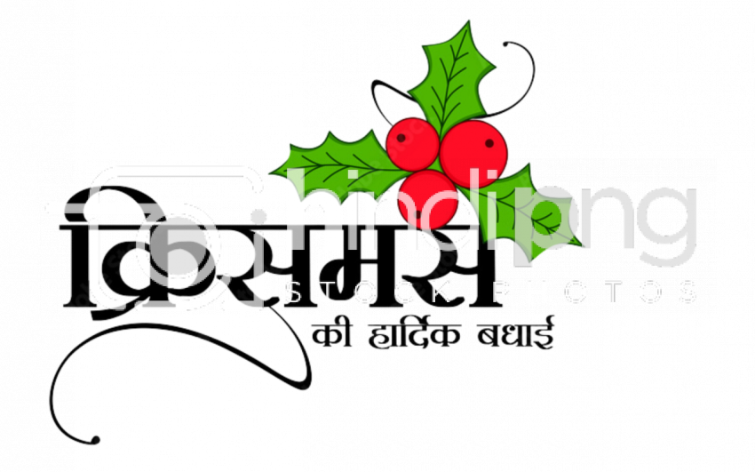 Merry Christmas Hindi Wishes Transparent PNG